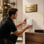 ou placer boitier fibre optique dans une maison installation salon