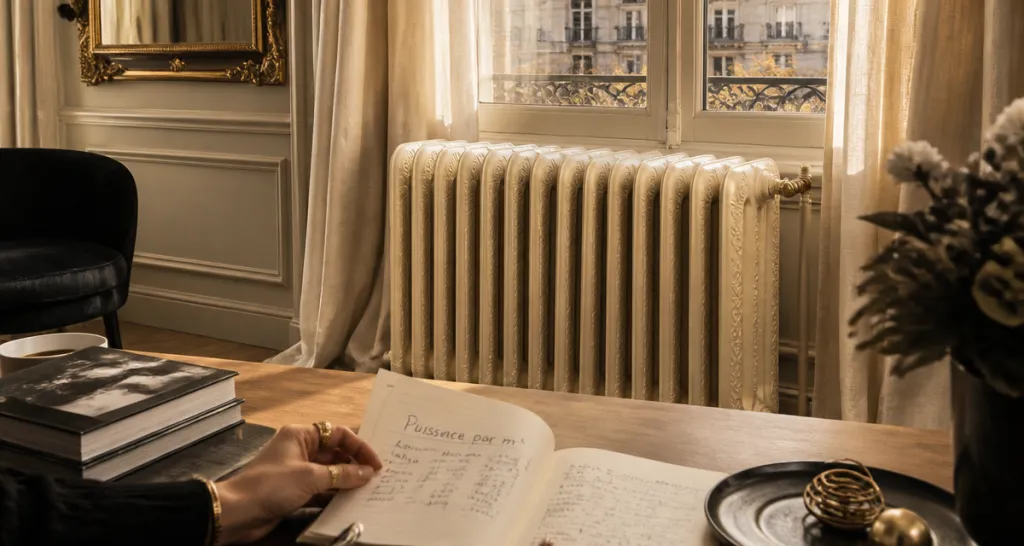quelle puissance radiateur par m2 radiateur fonte salon