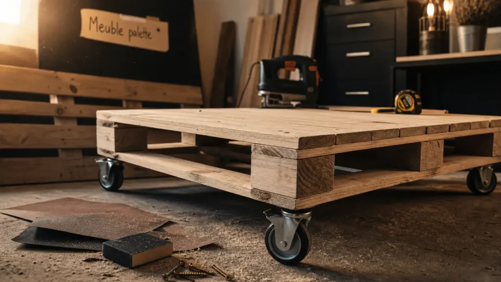 Palette en meuble : quelles réalisations, quels outils et quelle finition prévoir ?