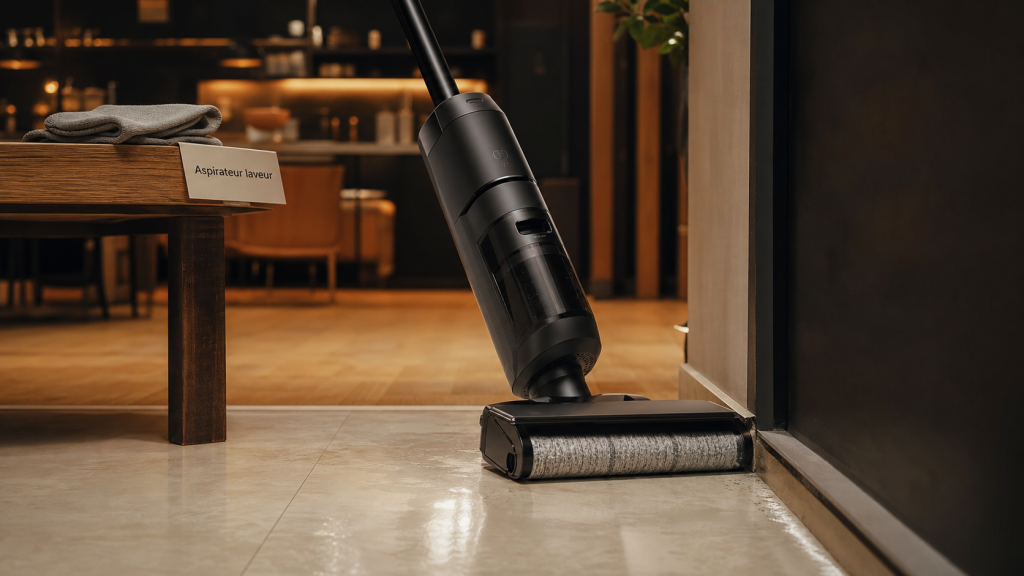 Quel est le meilleur aspirateur laveur ? Aspirateur laveur 2-en-1 nettoie carrelage.