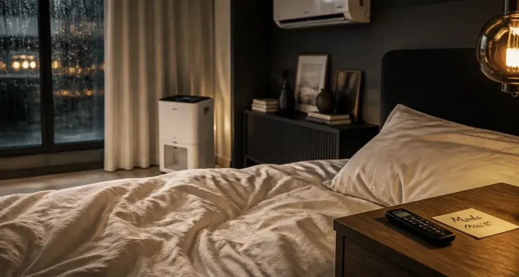 Déshumidificateur en chambre : comment concilier silence et performance pour votre sommeil