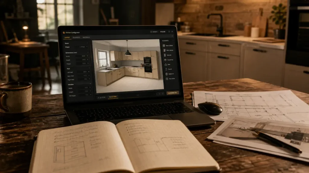 Configurateur web, Sweet Home 3D ou SketchUp Free : quel logiciel de cuisine 3D gratuit choisir ?