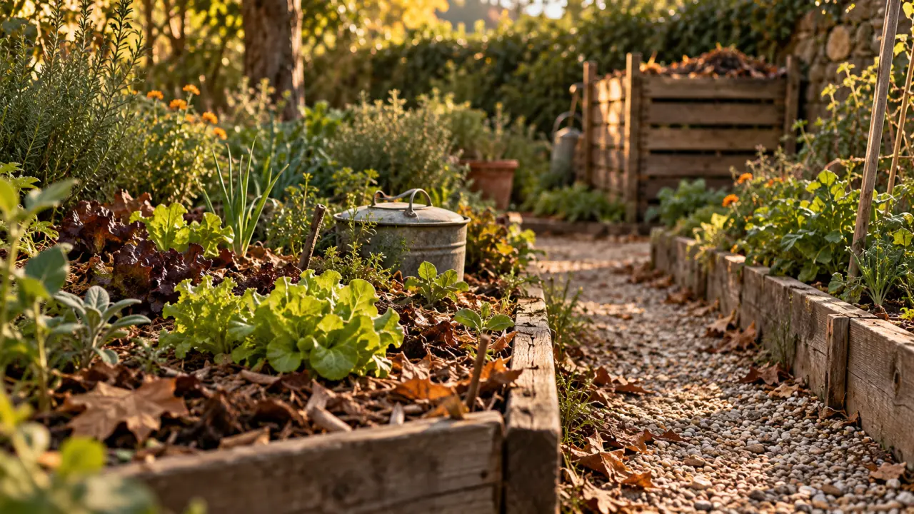 Jardin permaculture : sol couvert, moins d’arrosage