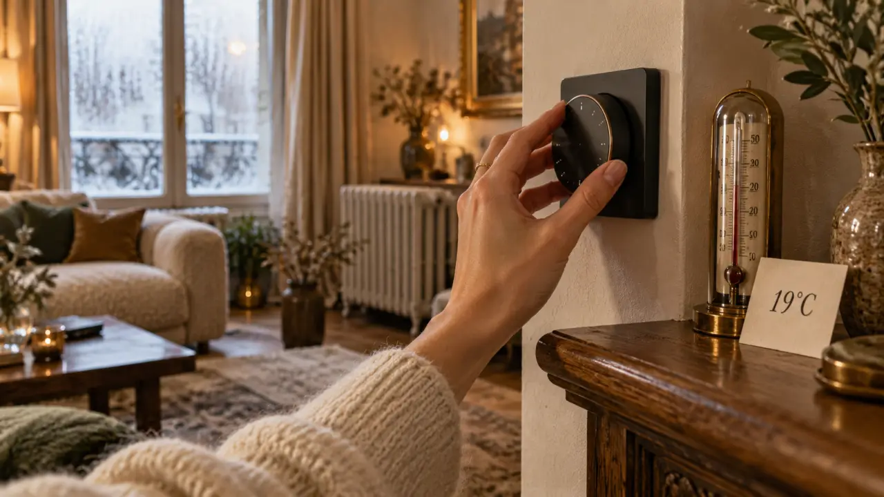 Quelle température dans une maison : thermostat nuit et absence